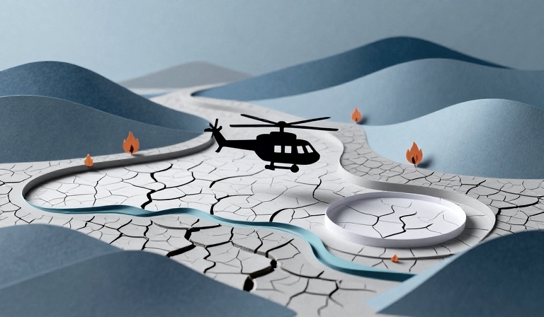 Green leader urges response, taxes fuel for fire helicopters