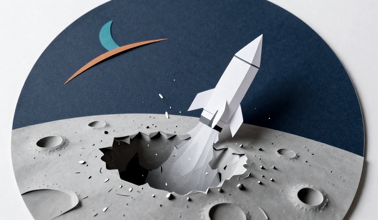 SpaceX Falcon 9 Upper Stage Unplanned Impact on Moon