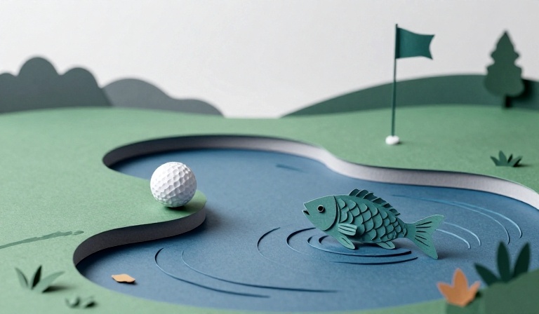 Fish Swallows Golfer's Ball at LIV Golf Bedminster