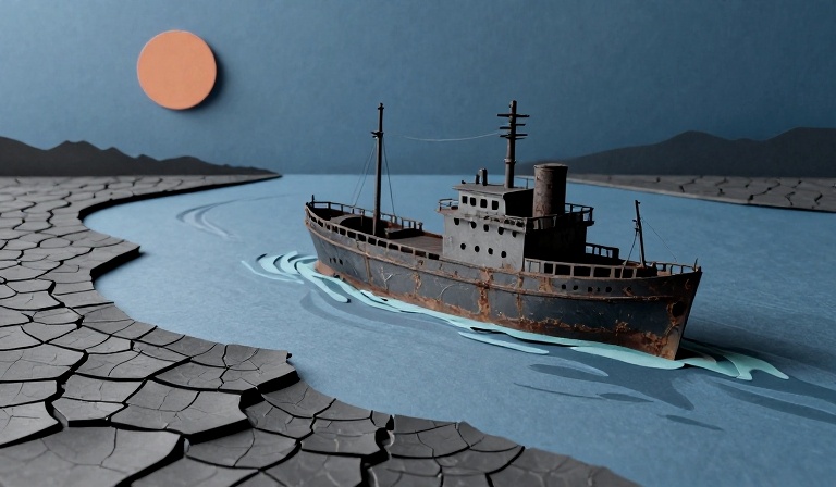 Century-old shipwreck emerges from Serbia's Sava River amid drought